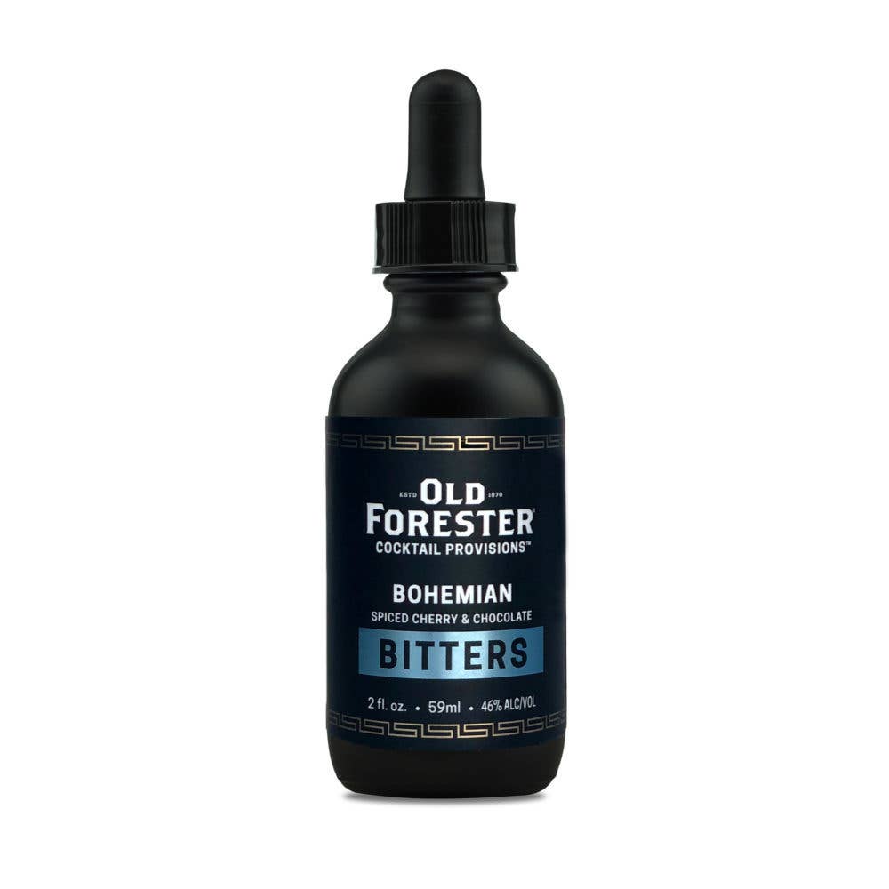 Experience the unique flavors of our Old Forester Bohemian Bitters. Crafted with all-natural ingredients like sour cherries, clove, wild cherry bark, gentian root, anise, smoked black pepper, and cacao nibs, these bitters are a perfect blend of tradition and innovation. Their rich, complex taste profile adds depth and sophistication to any cocktail. Whether you're a seasoned mixologist or a cocktail enthusiast, our Bohemian Bitters are sure to elevate your drinking experience.