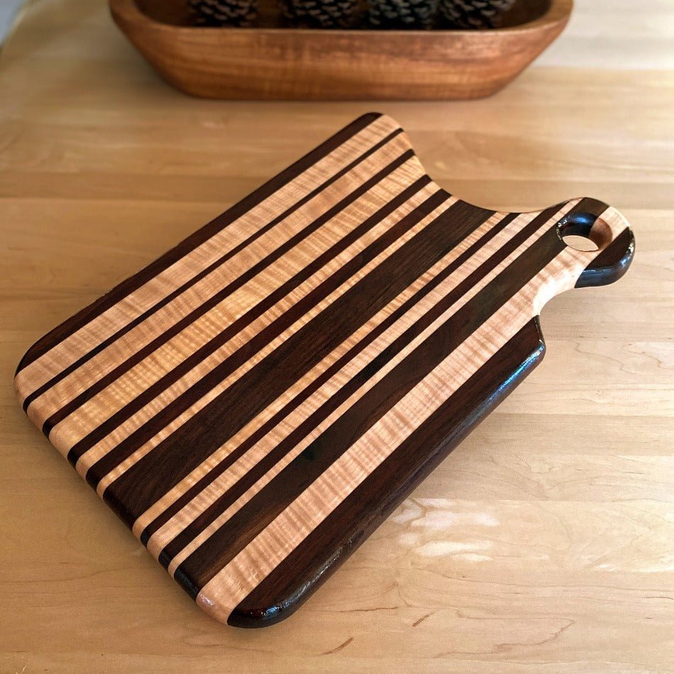 Edge Grain Serving Board - Fish On! Custom Rods