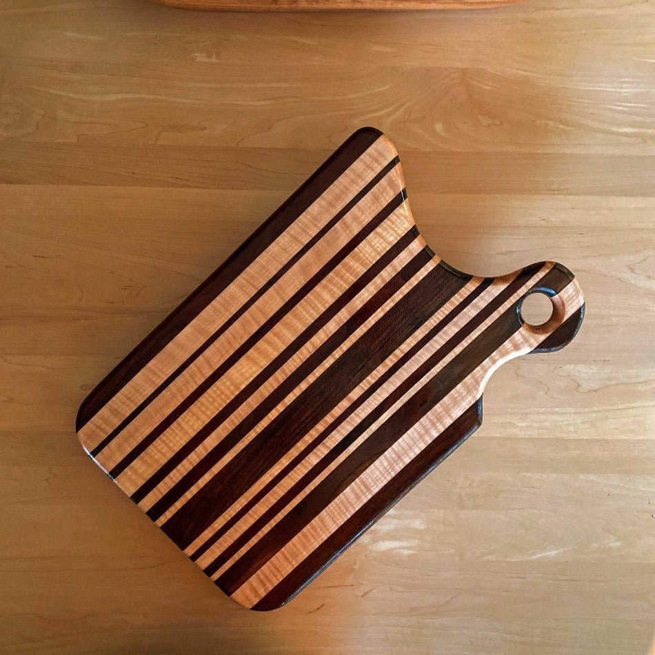 Edge Grain Serving Board - Fish On! Custom Rods