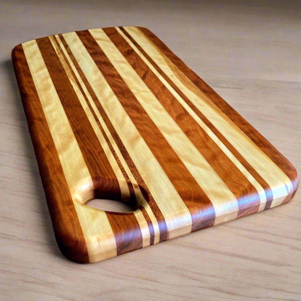 Edge Grain Serving Board - Fish On! Custom Rods
