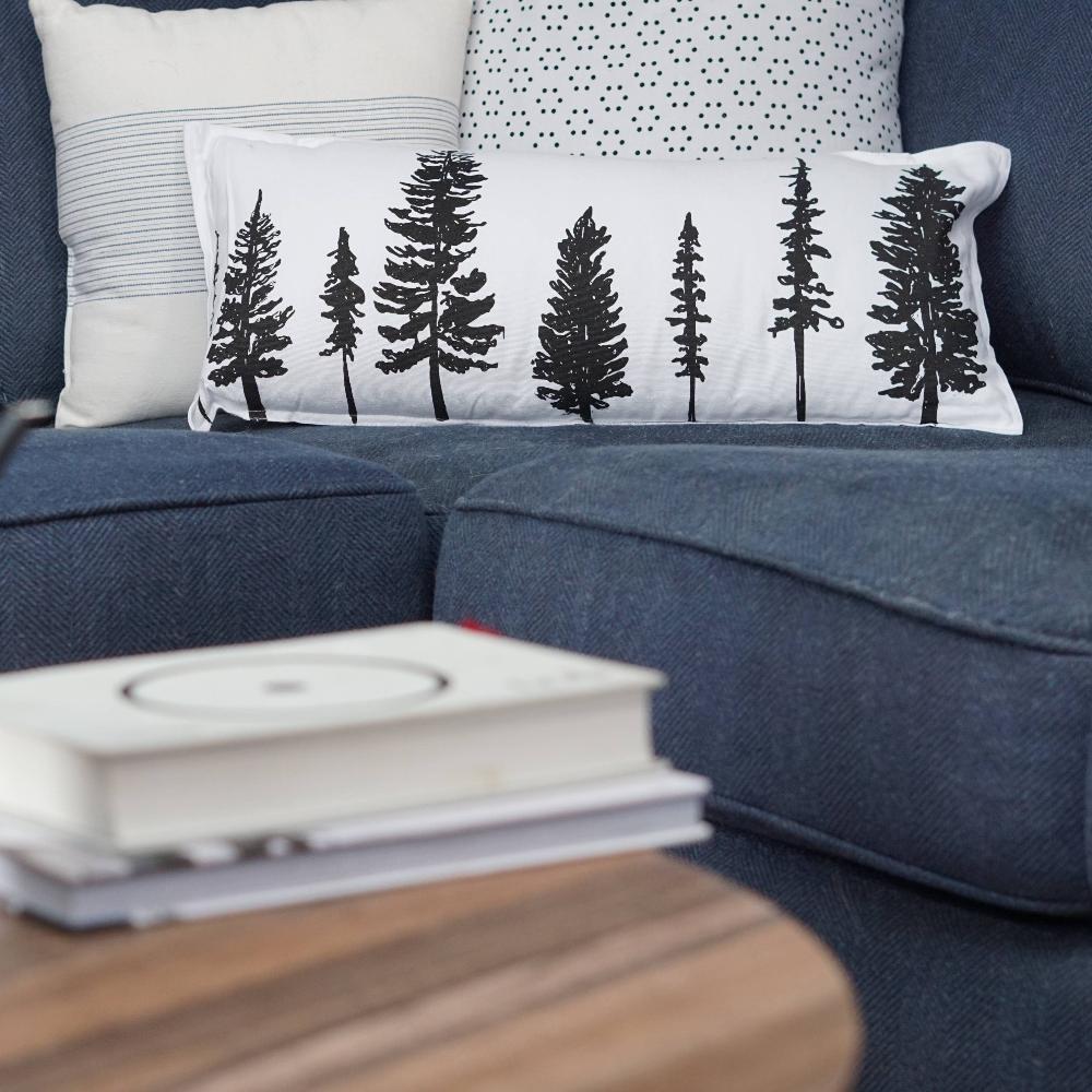 Evergreen Enchantment Throw Pillow - Bring the Forest Home - Fish On! Custom Rods