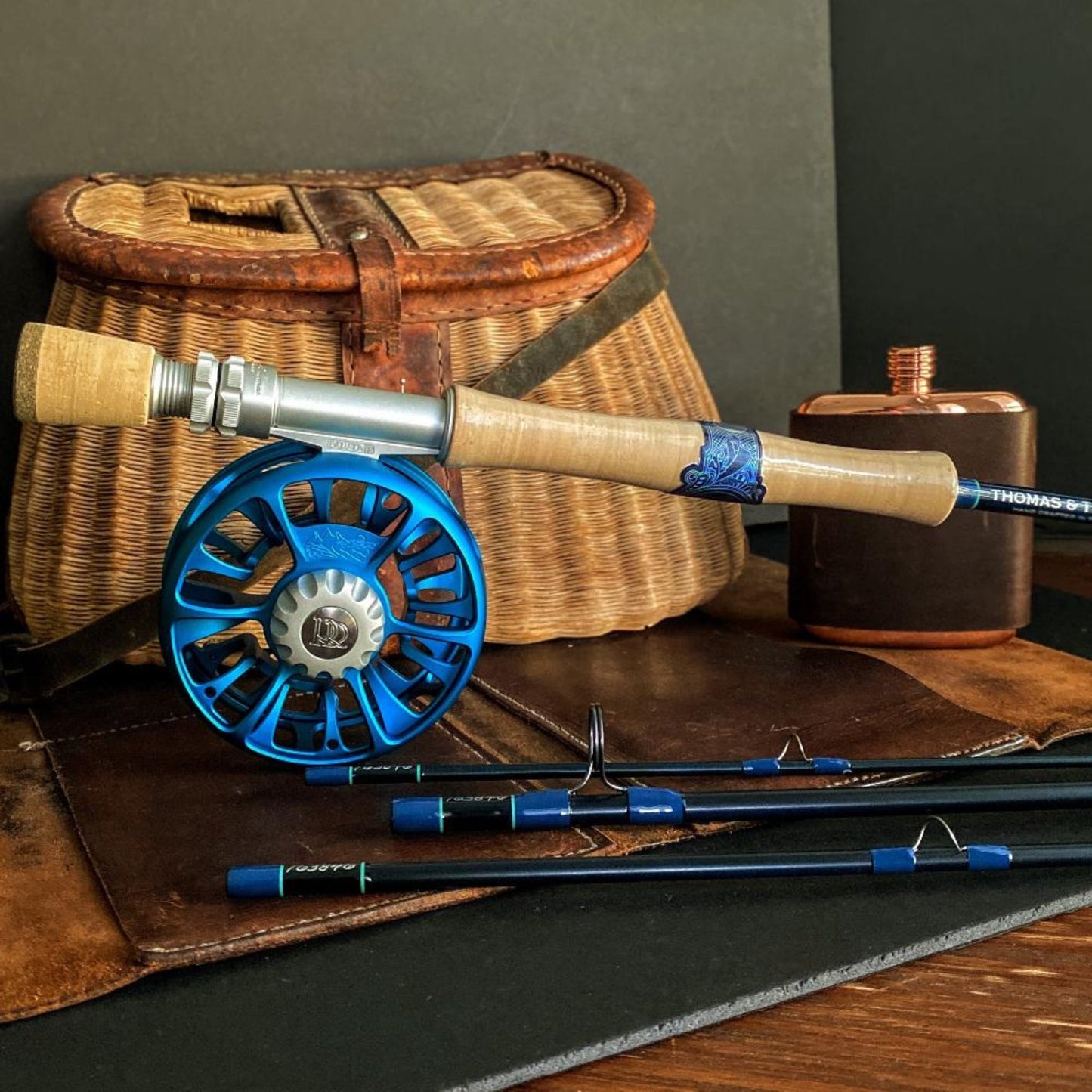 custom fishing rods and reels Ross Evolution FS Fly Reel 7/8 / Matte Blue