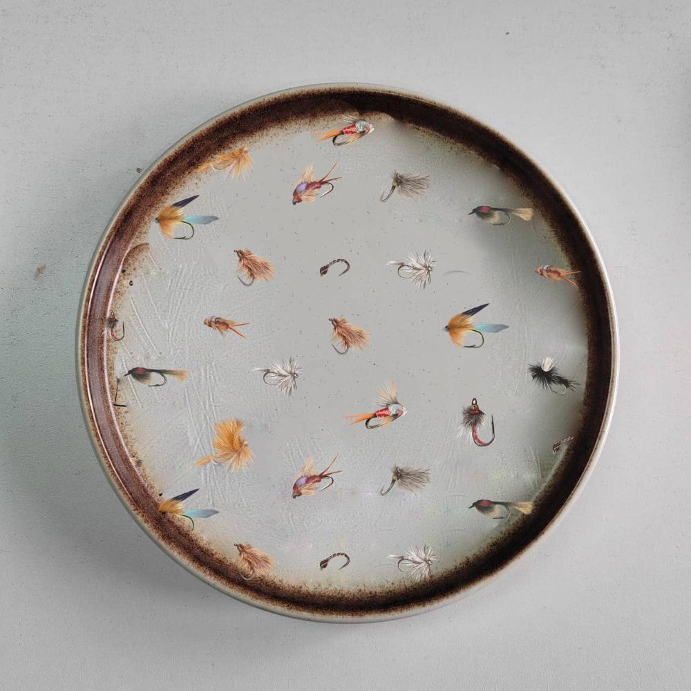 Fly Fishing Earth Tone Stoneware - Fish On! Custom Rods