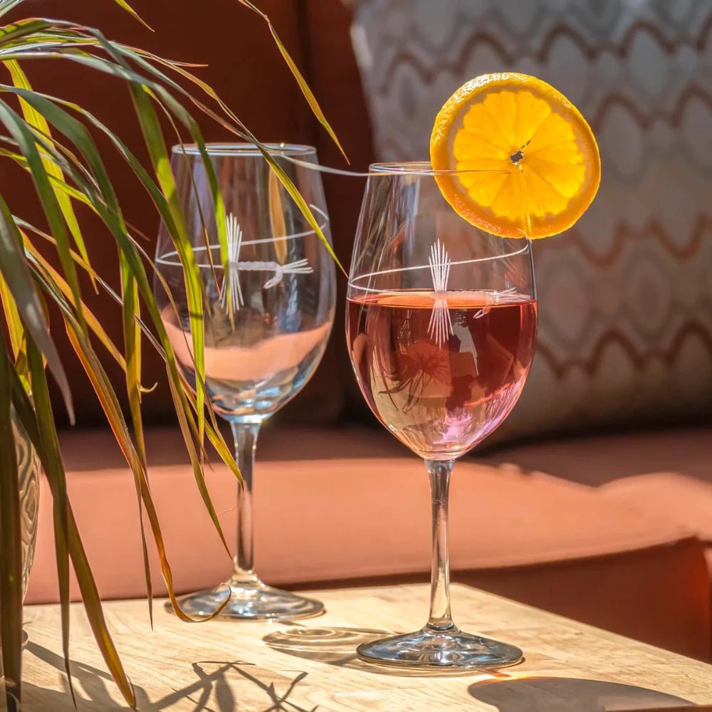 Fly Fishing Wine Stemware - Fish On! Custom Rods