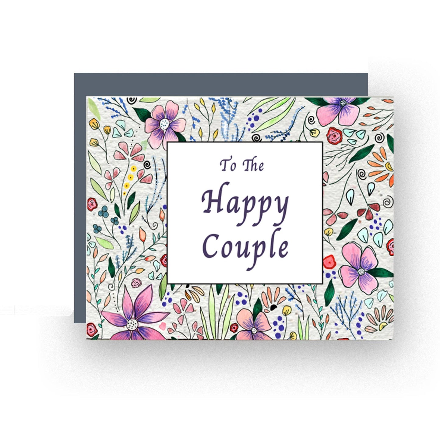 For The Happy Couple Wildflower Seed Paper Card - Fish On! Custom Rods