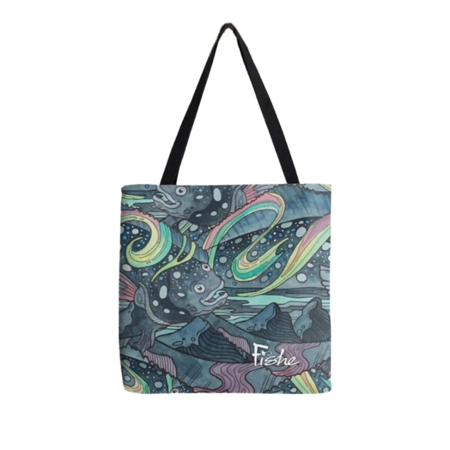 HaliBorealis Canvas Tote - Fish On! Custom Rods
