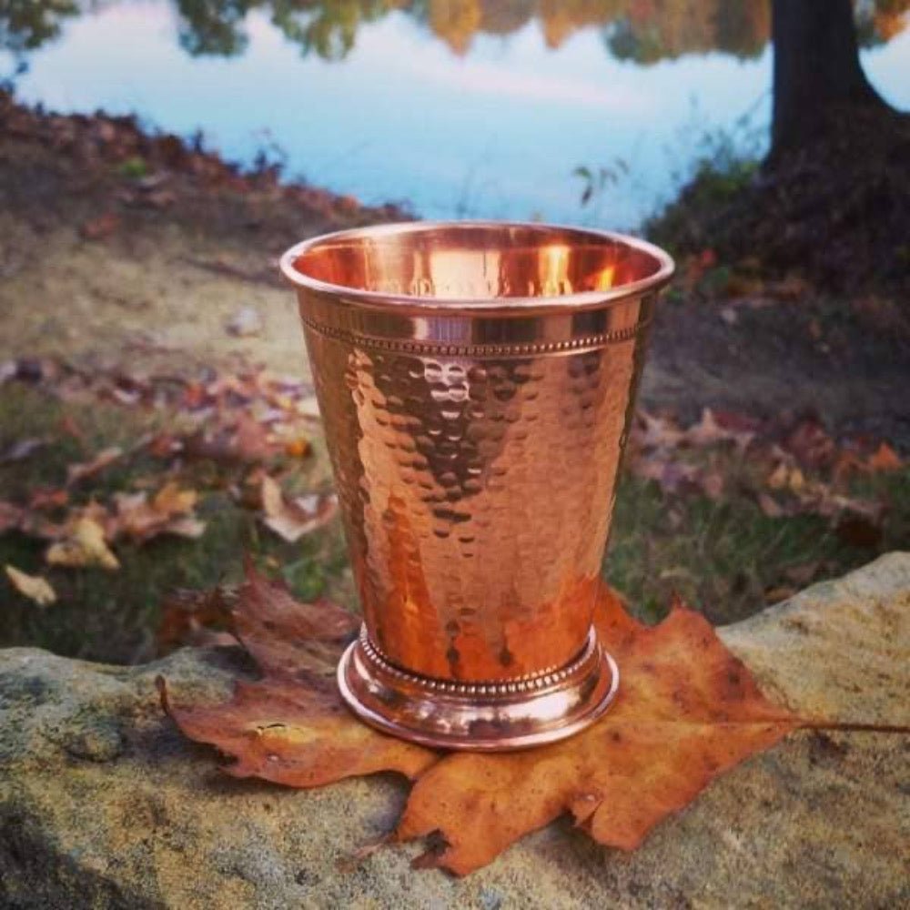 Hammered Copper Mint Julep Cup (Set of 4) - Fish On! Custom Rods