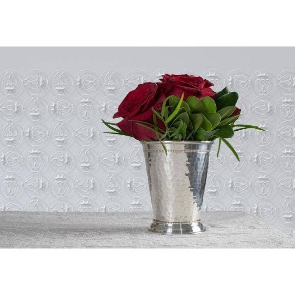 Hammered Copper Mint Julep Cup w/ Pure Silver - Plate (4 Pc) - Fish On! Custom Rods