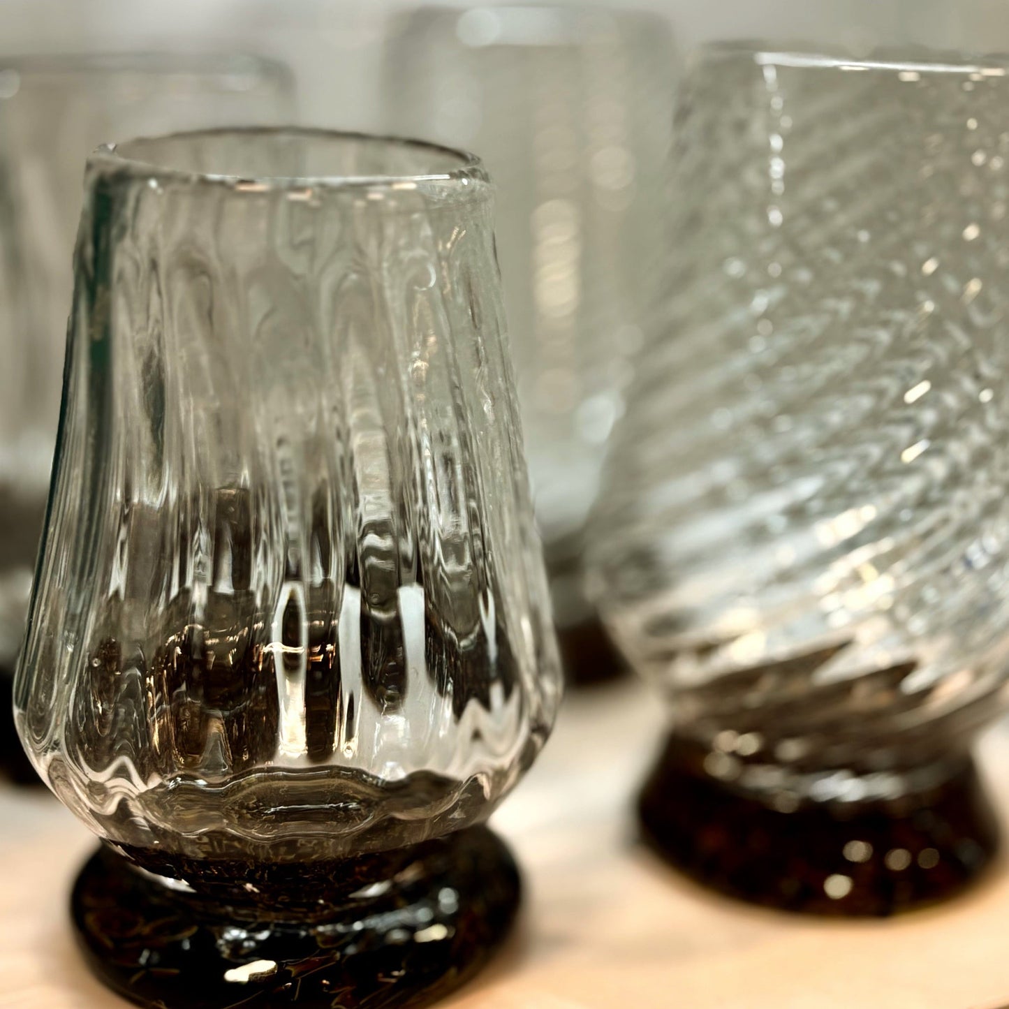 Hand - Blown Neat Pour Glass - Fish On! Custom Rods