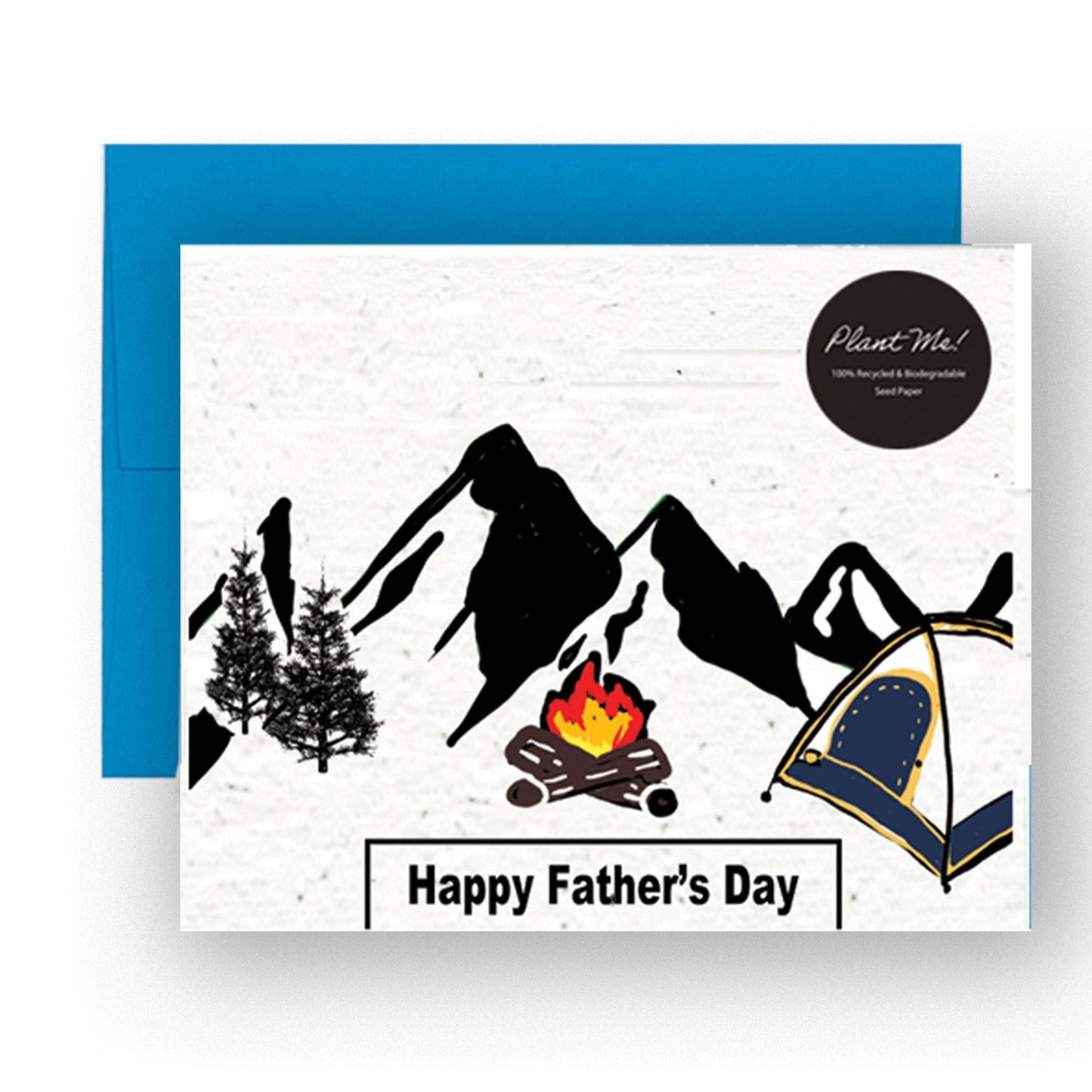 Happy Father's Day | Dad card | Wildflower Seed Paper - Fish On! Custom Rods