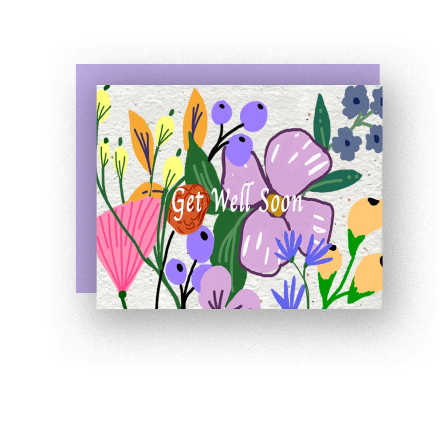 Healing Wishes: Get Well Soon Wildflower Greeting Card - Fish On! Custom Rods