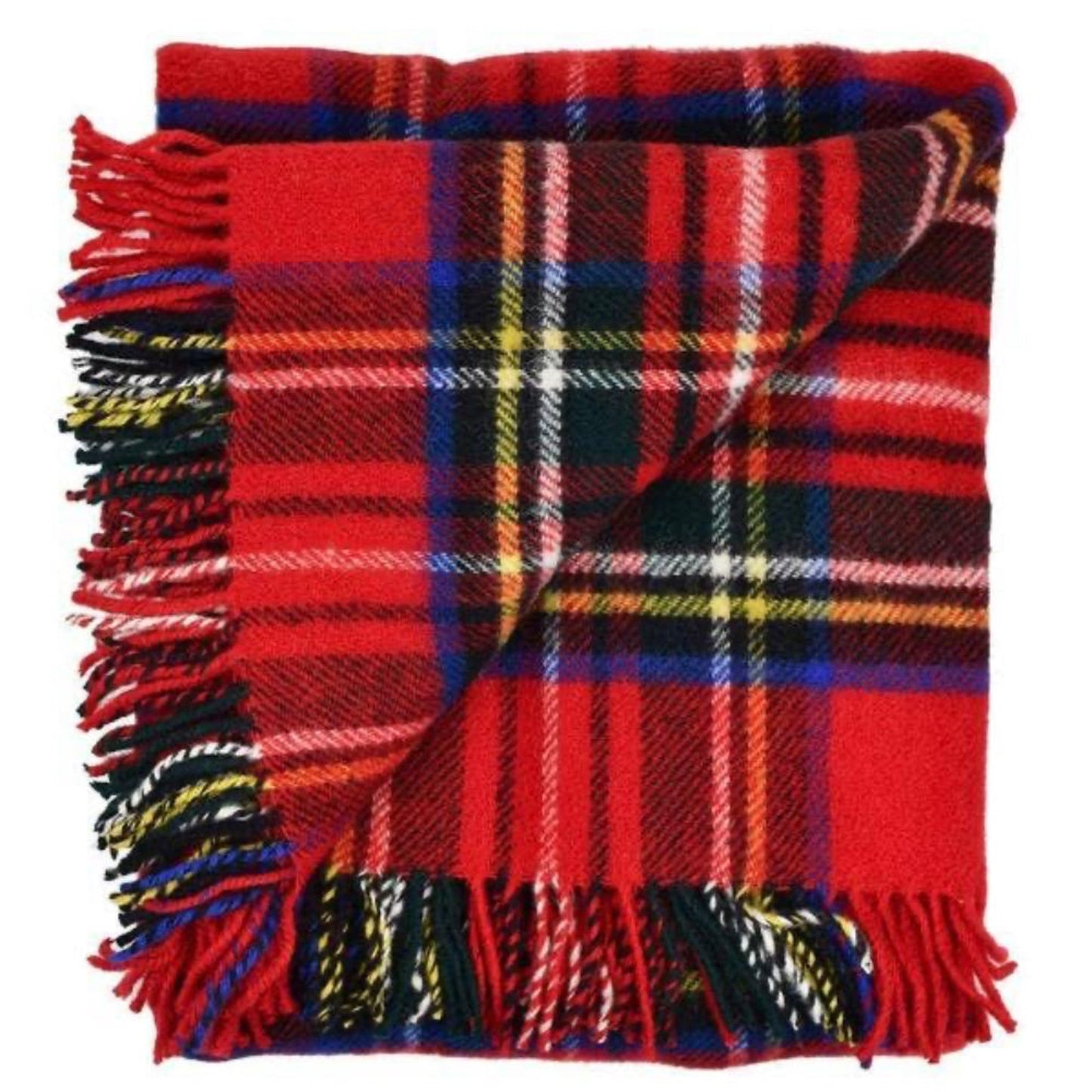 Highland Tartan Tweed Fluffy Throw - Luxurious Wool Blanket for Cozy Evenings - Fish On! Custom Rods