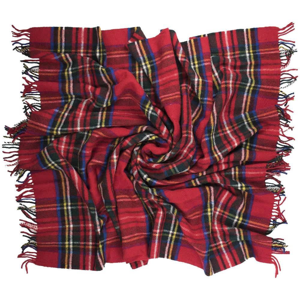 Highland Tartan Tweed Fluffy Throw - Luxurious Wool Blanket for Cozy Evenings - Fish On! Custom Rods