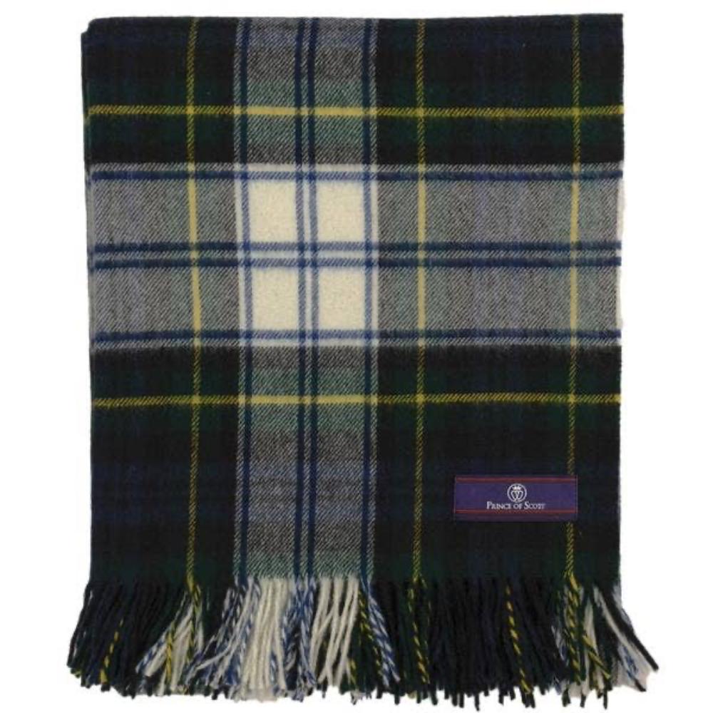 Highland Tartan Tweed Merino Wool Throw - Dress Gordon | Luxurious Wool Blankets - The Woolmark Company - Fish On! Custom Rods