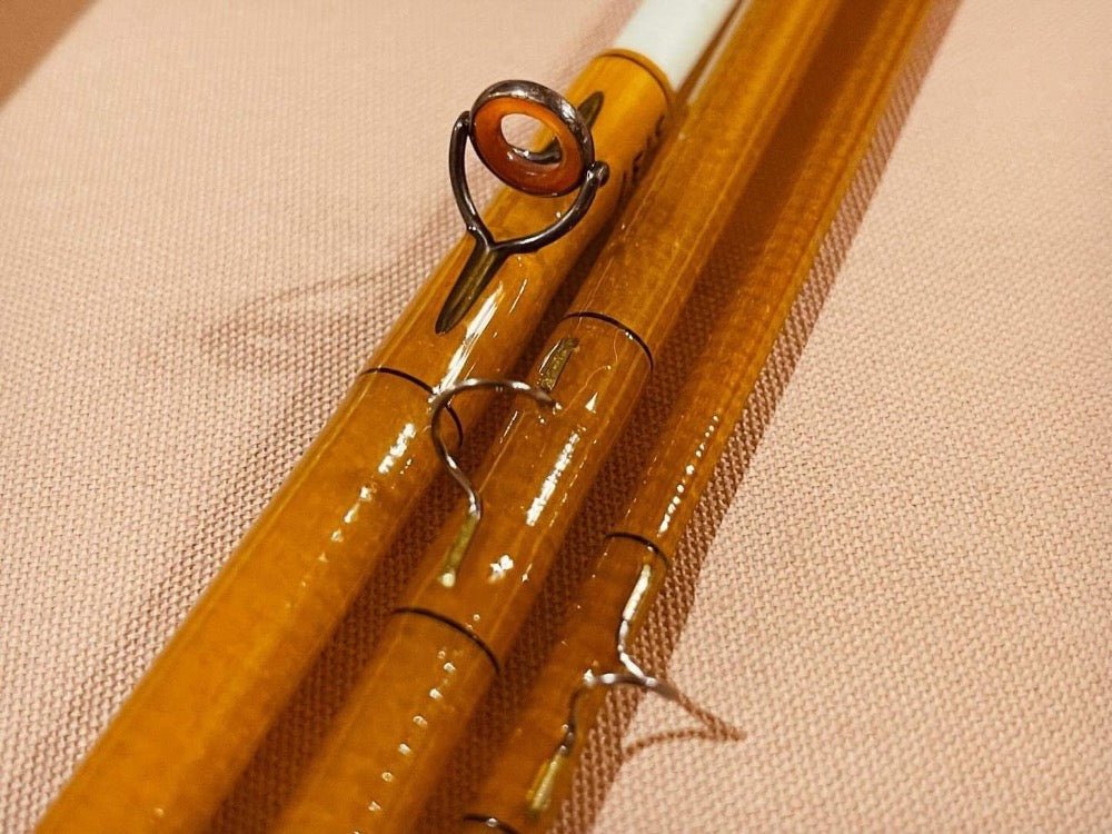 Kabuto 7' 6" 4wt 3pc Brown / Natural Bamboo - Fish On! Custom Rods