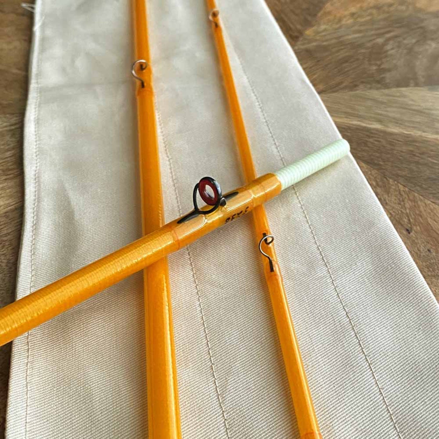 best reel seat for fly rod Kabuto 8' 0" 4wt 3pc Yellow Fly Rod