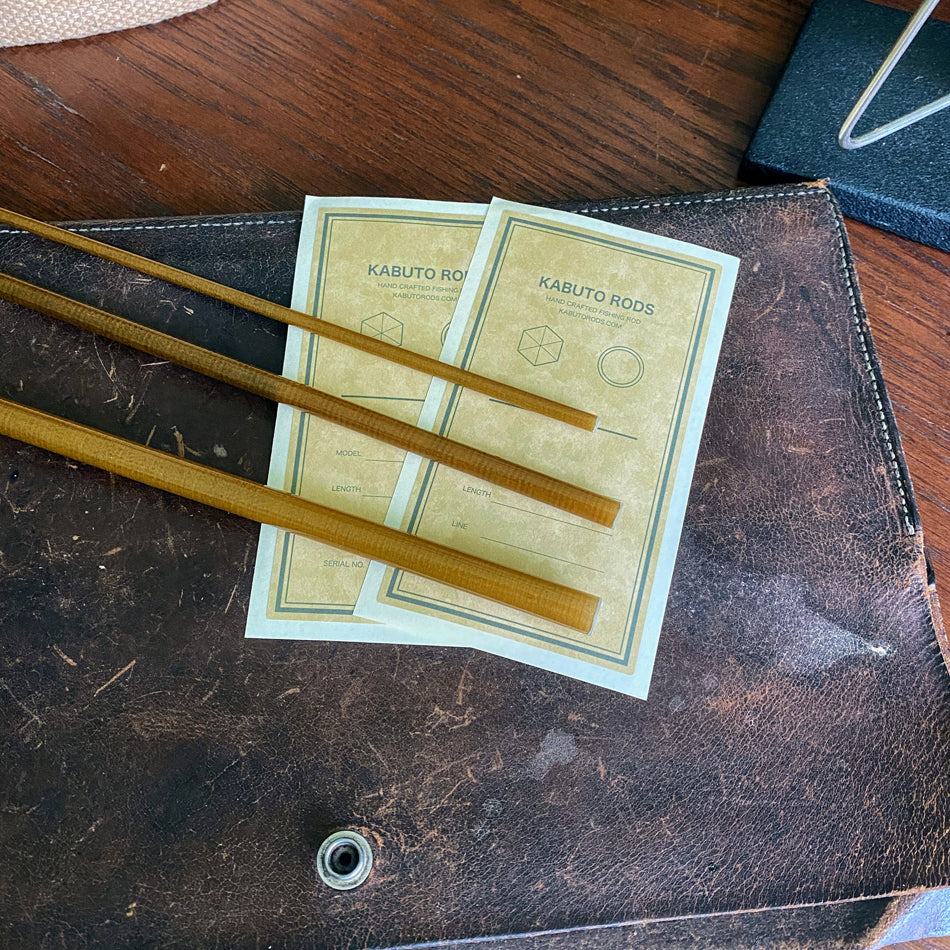 Kabuto Fly Rod Blanks 8’0” 4wt 3pc Dark Yellow - Fish On! Custom Rods