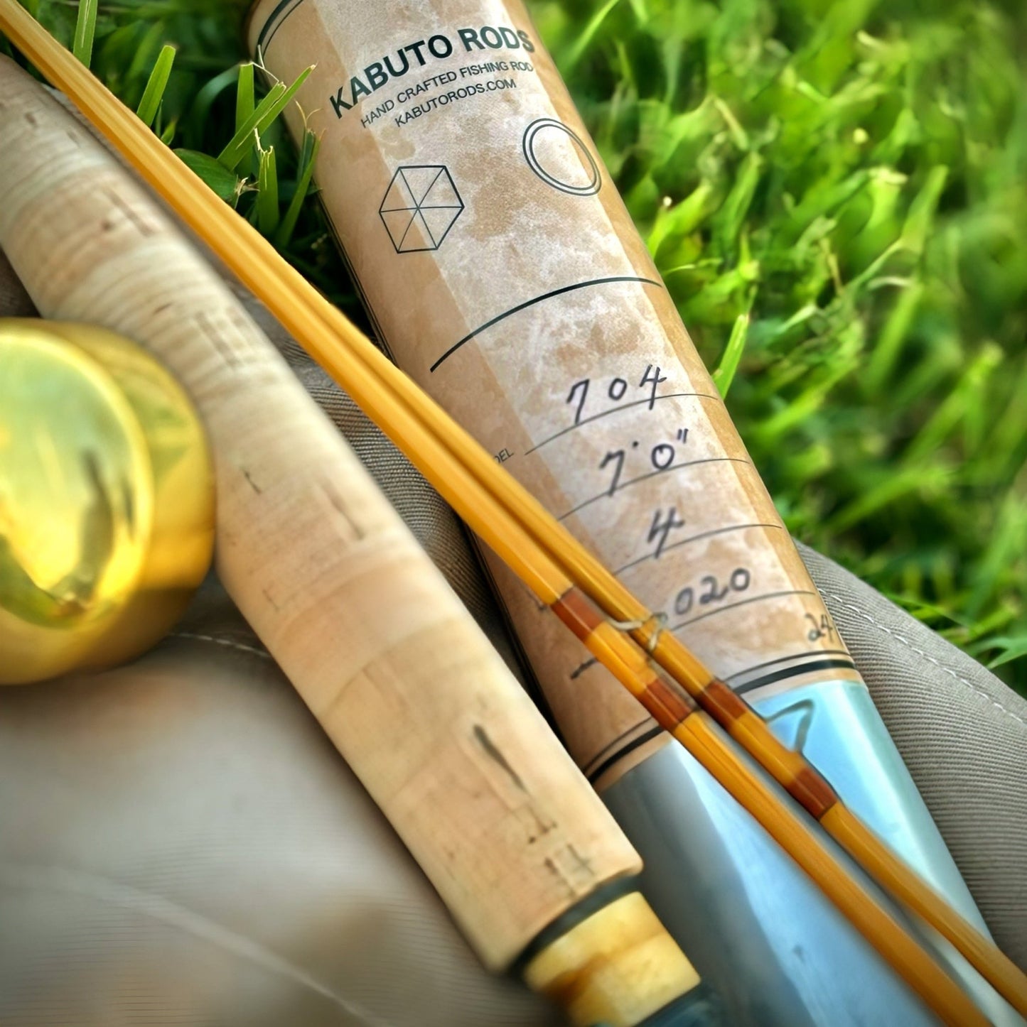 Kabuto Split Bamboo Fly Rod - Fish On! Custom Rods