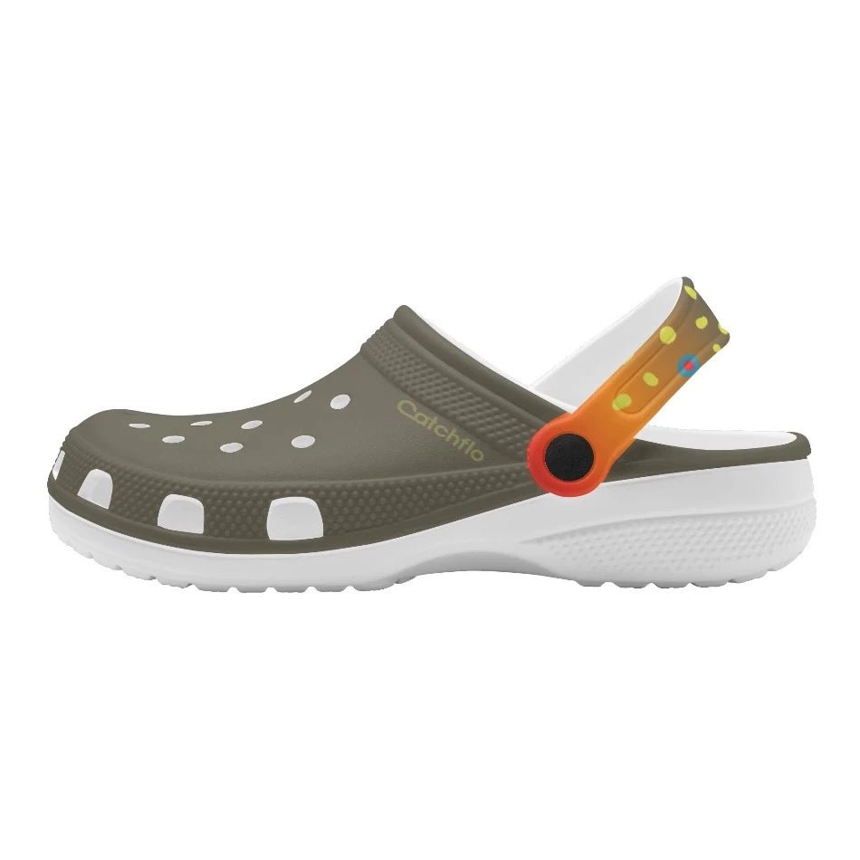 Men's Brookietown Smooth Clogs | Comfortable Casual Footwear - Fish On! Custom Rods