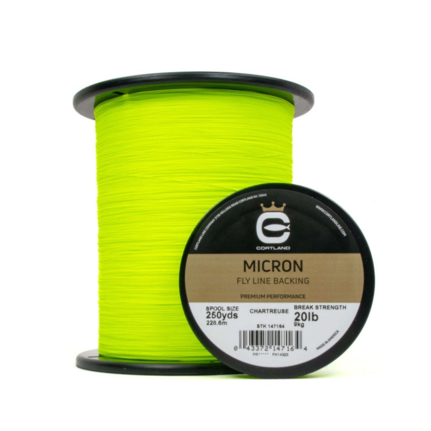 Micron Fly Line Backing - Chartreuse - Fish On! Custom Rods