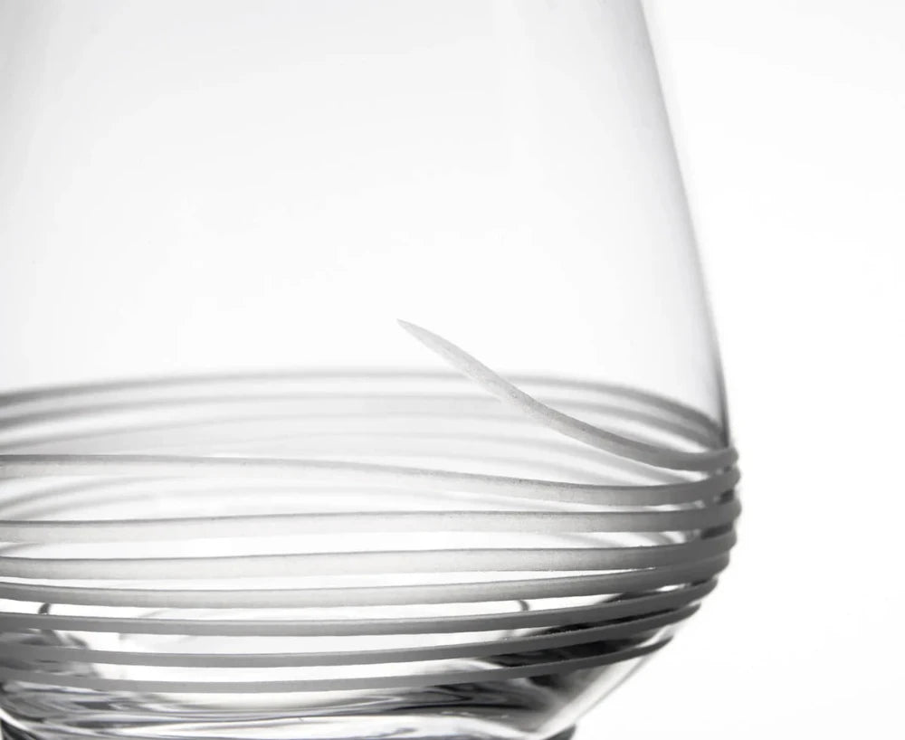 Mid - Century Modern Whiskey Glass - Classic Design for Cocktails - Fish On! Custom Rods