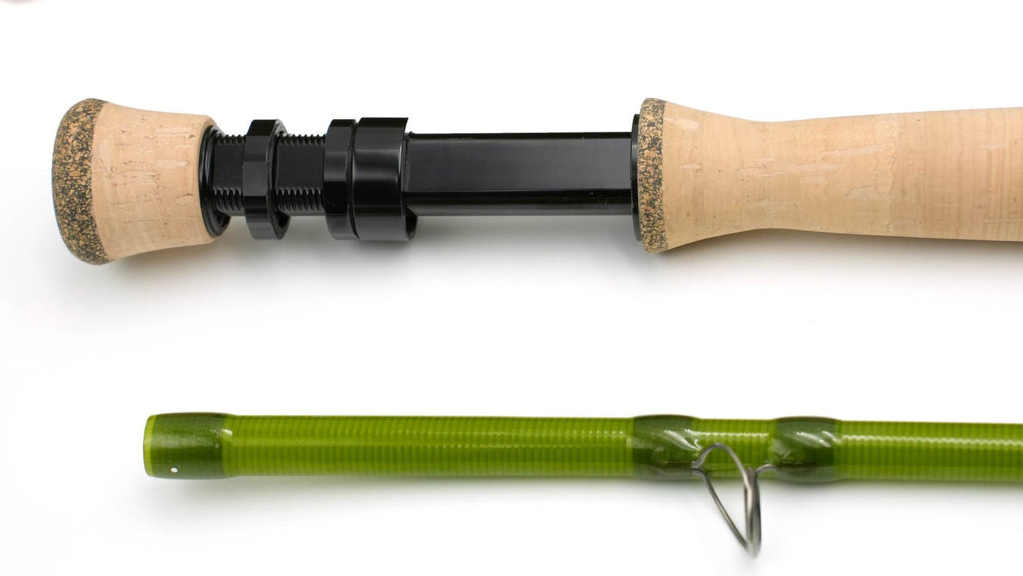 Moonlit Lunar S - GLASS Fiberglass Fly Rod series - Fish On! Custom Rods