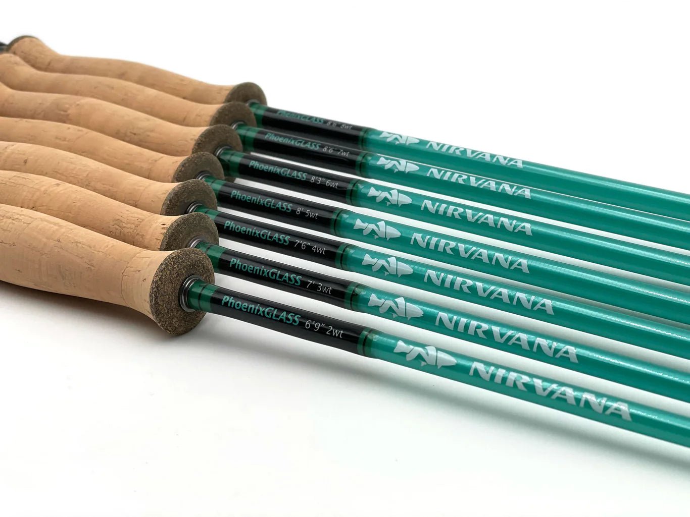 NIRVANA PhoenixGLASS Fiberglass Fly Rod Series - Fish On! Custom Rods