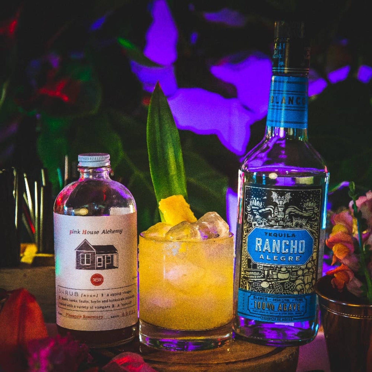 Pineapple Rosemary Shrub - Fish On! Custom Rods