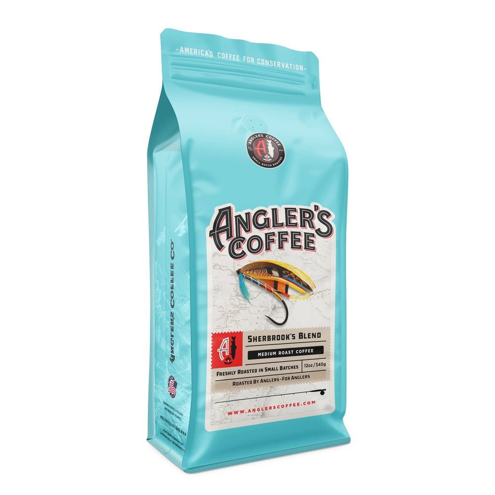 Sherbrook's Blend Medium Roast Coffee - Premium Single Origin Blend 12oz - Fish On! Custom Rods