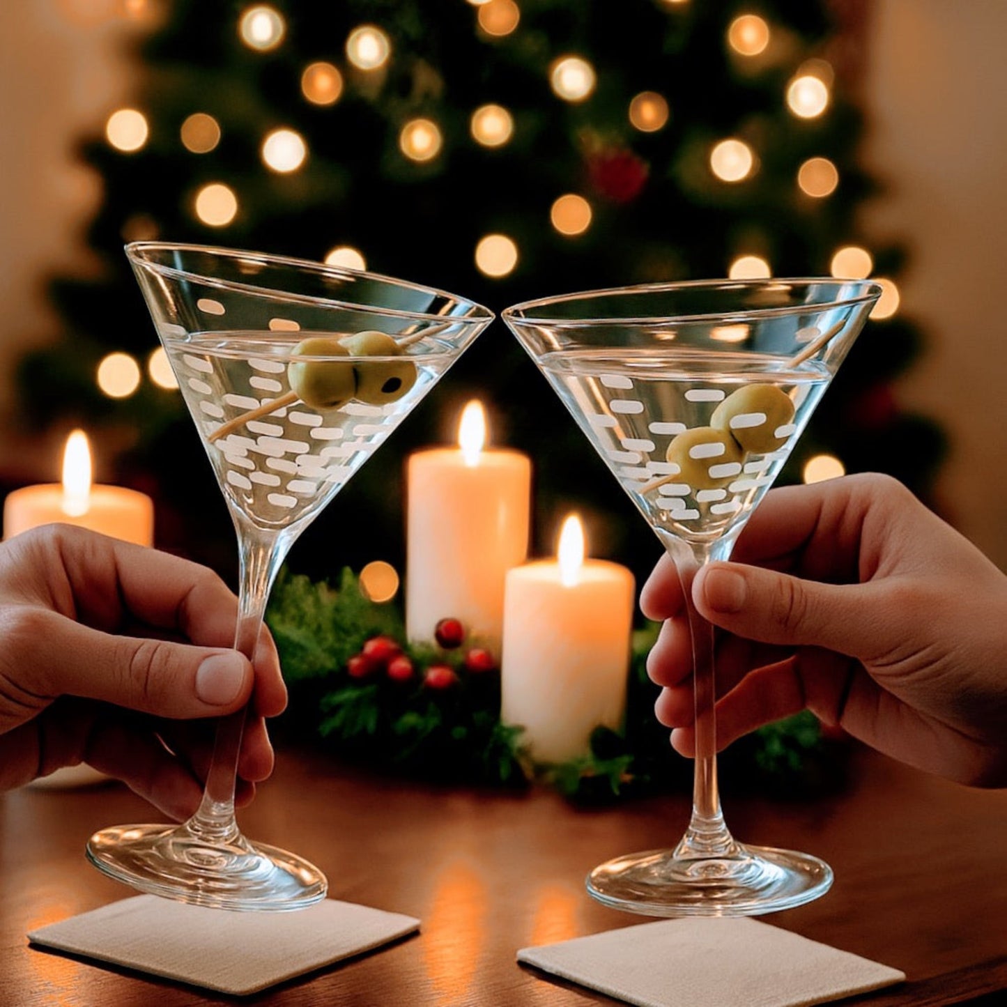 Strata 10oz Martini Cocktail Glass - Fish On! Custom Rods