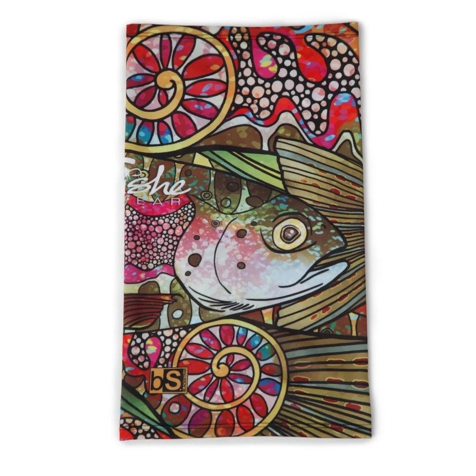 Troutrageous Rainbow Neck Tube - Fish On! Custom Rods