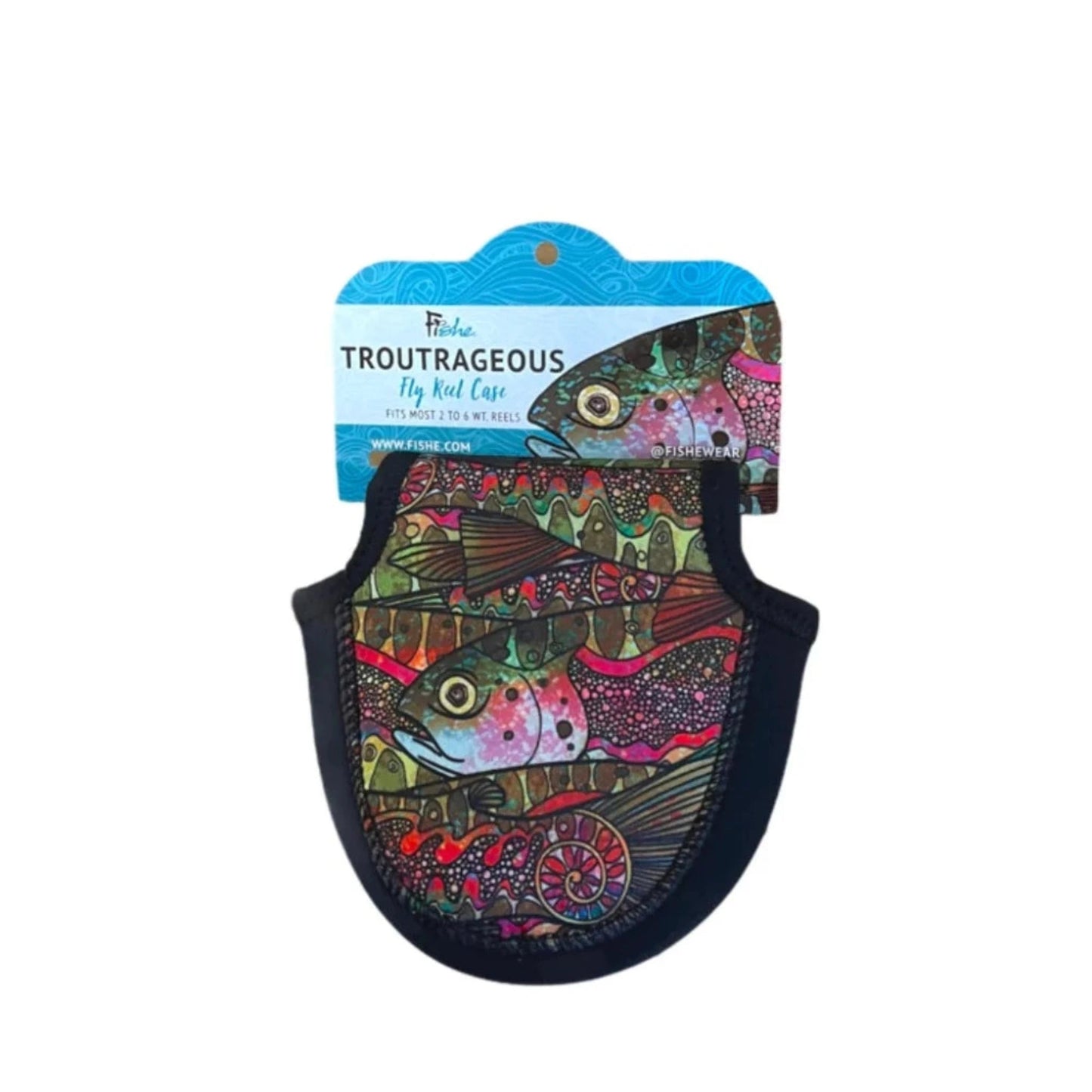 Troutrageous Rainbow Small Reel Case - Fish On! Custom Rods