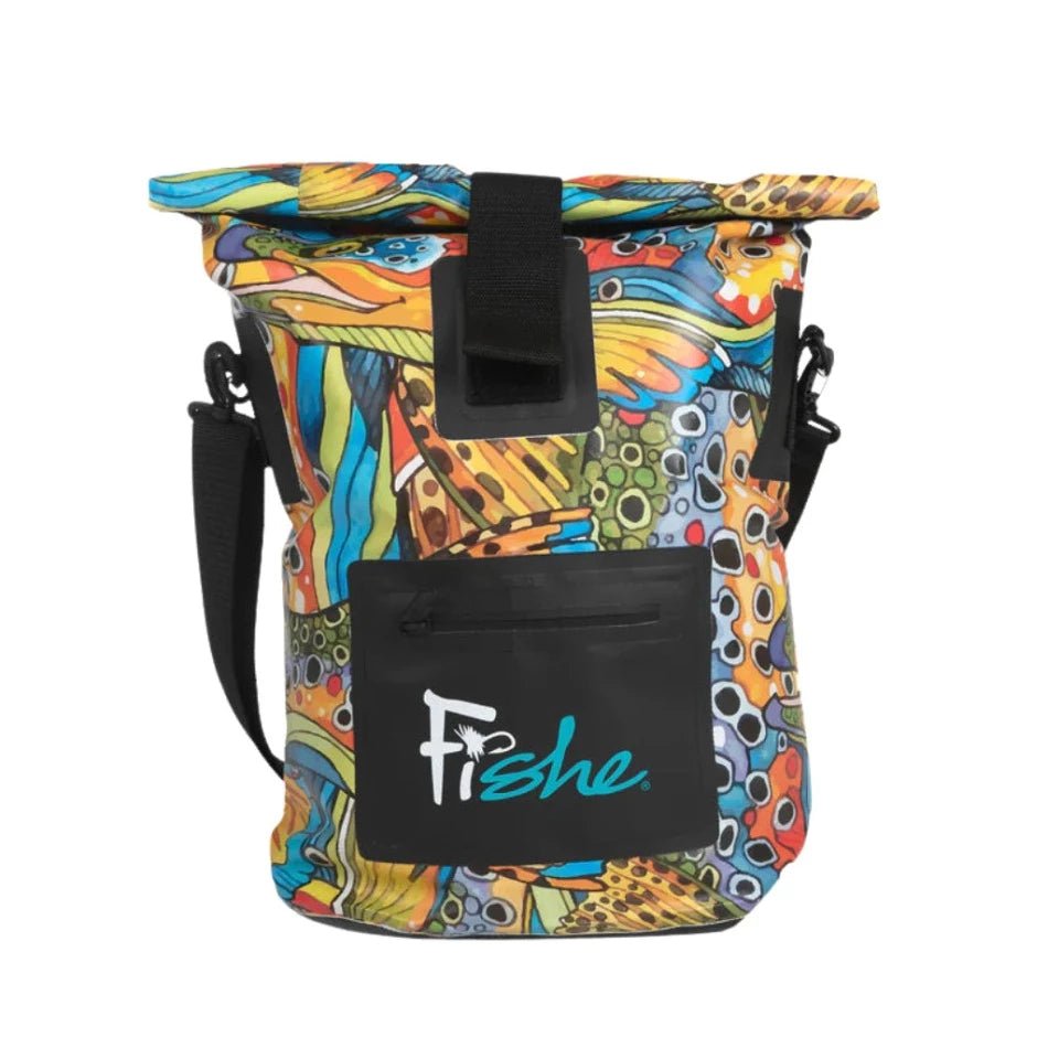 Unbound Brown Roll Tote Dry Bag - Fish On! Custom Rods