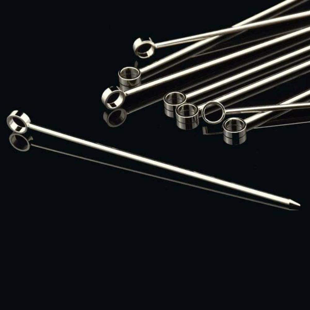 XL Silver Cocktail Picks - Fish On! Custom Rods