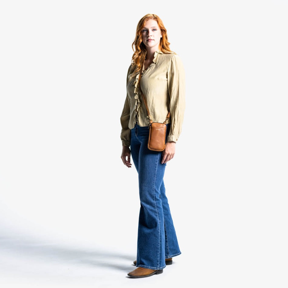 
                  
                    Route Small Leather Crossbody Bag - Fish On! Custom Rods
                  
                