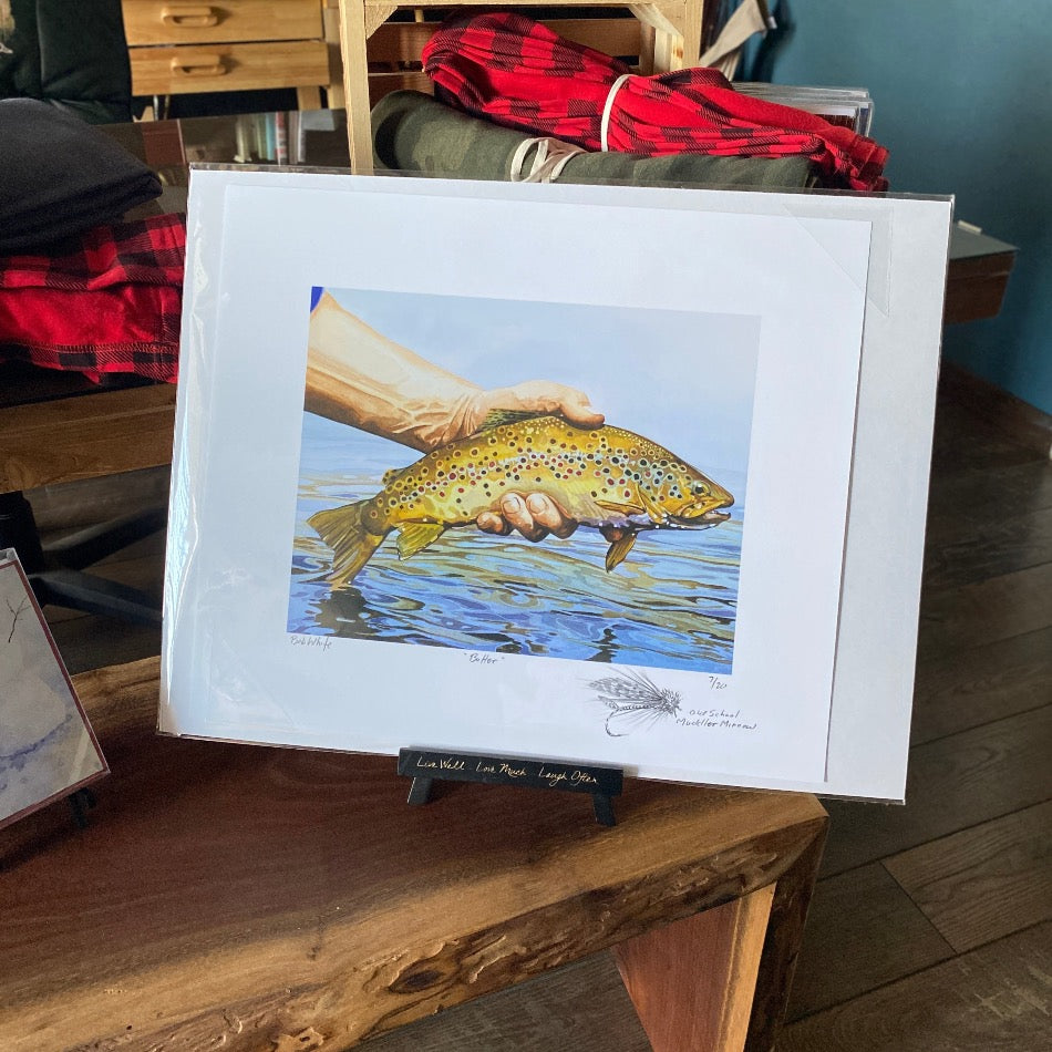 The Classic Sporting Art of Bob White - Fish On! Notecards