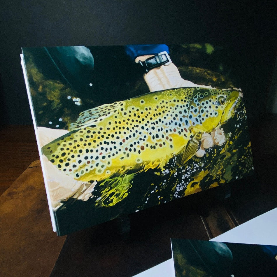 Brown Trout Cards - Fish On! Custom Rods 
