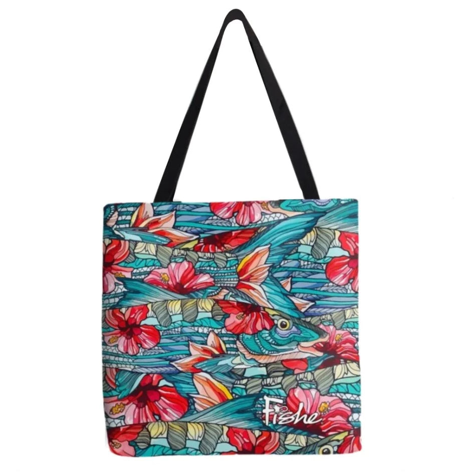 Beauty and the Bonefish Canvas Tote