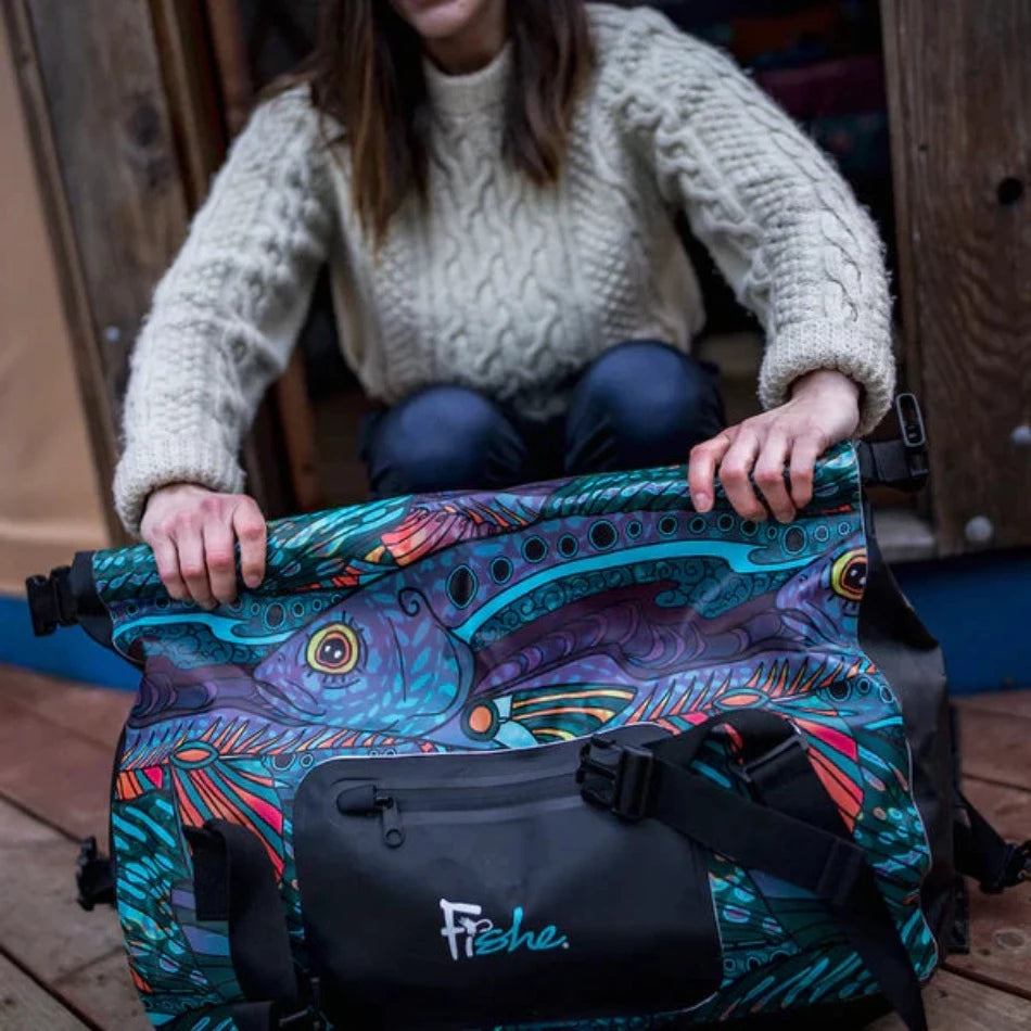 Outdoor Dress Code - Groovy Grayling Waterproof Duffel