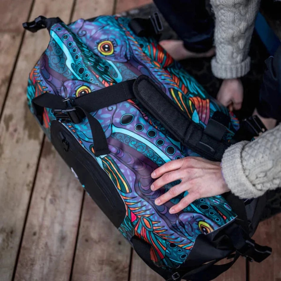 Outdoor Dress Code - Groovy Grayling Waterproof Duffel