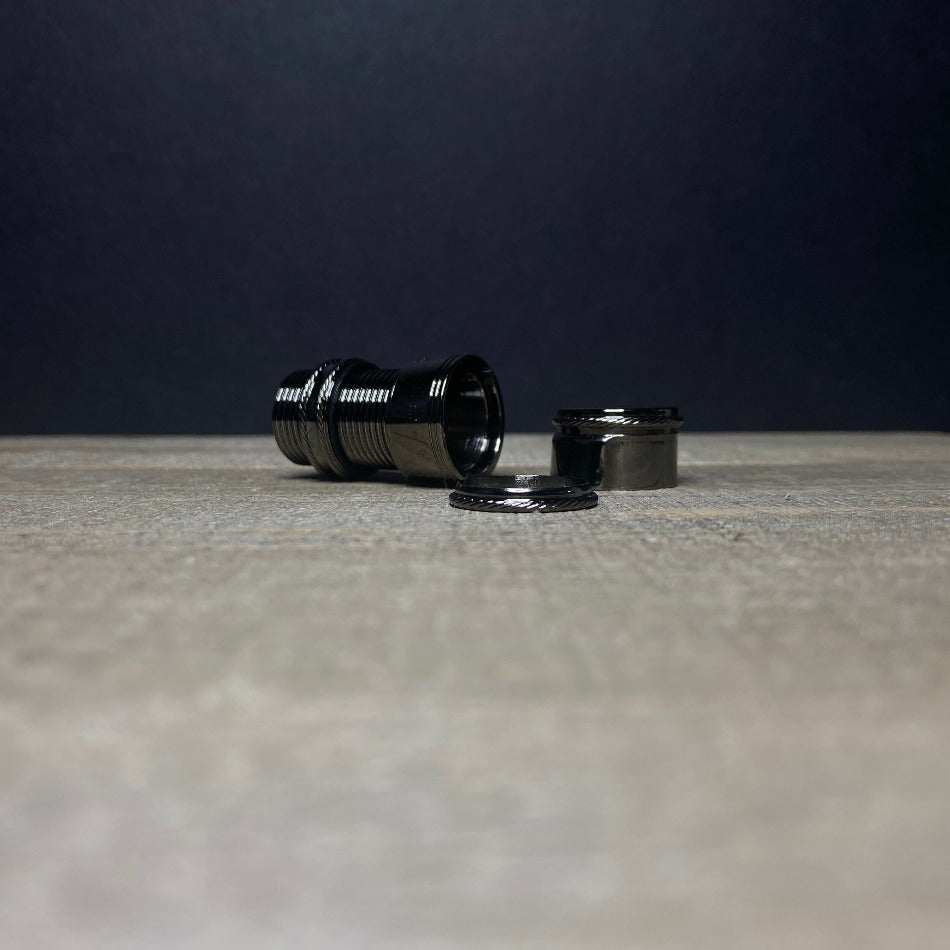 
                  
                    Down Locking Thread Barrel .705 - Black Nickel Aluminum - Fish On! Custom Rods
                  
                