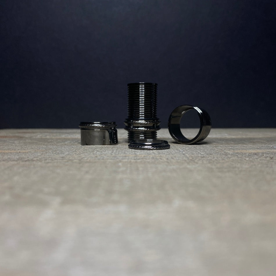 
                  
                    Down Locking Thread Barrel .705 - Black Nickel Aluminum - Fish On! Custom Rods
                  
                