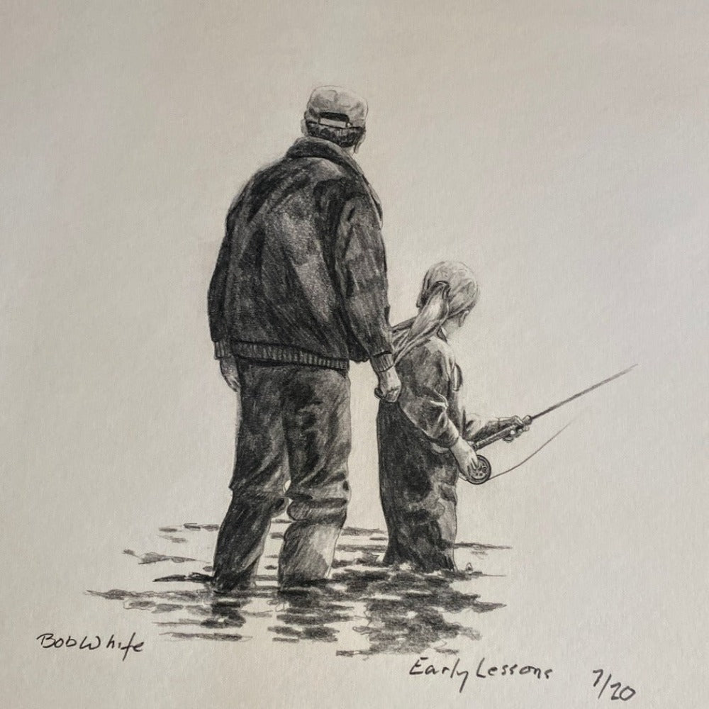 Early Lessons Print - Fish On! Custom Rods