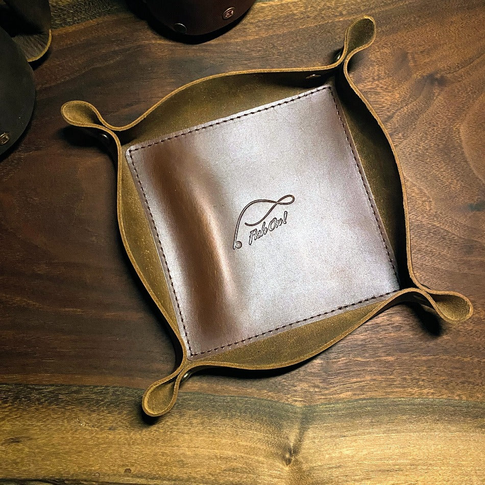 
                  
                    Premium Leather Valet Tray - Fish On! Custom Rods
                  
                