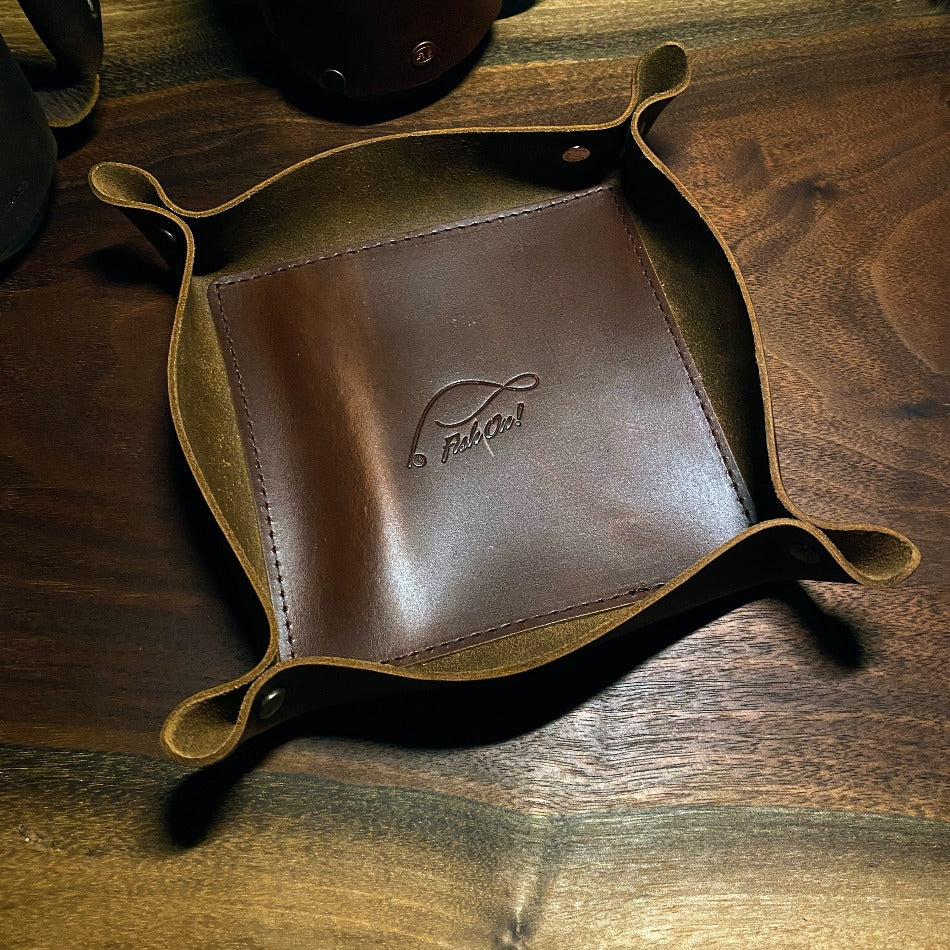 
                  
                    Premium Leather Valet Tray - Fish On! Custom Rods
                  
                