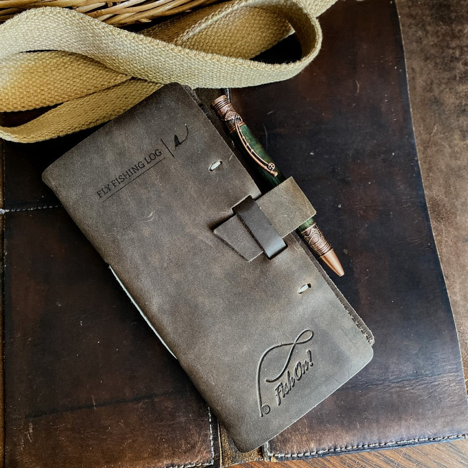 
                  
                    Leather Fly Fishing Log Pro Edition - Fish On! Custom Rods
                  
                