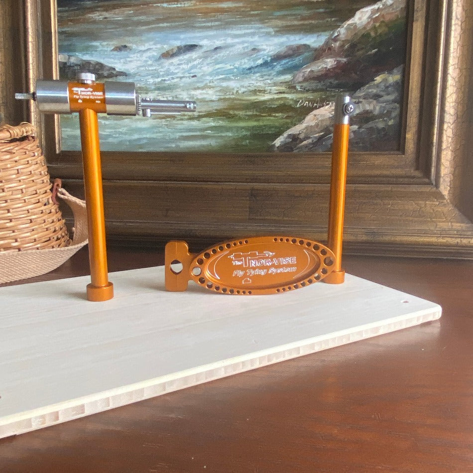 
                  
                    Legacy C -Sunset Orange Stainless-Steel Vise - Fish On! Custom Rods
                  
                