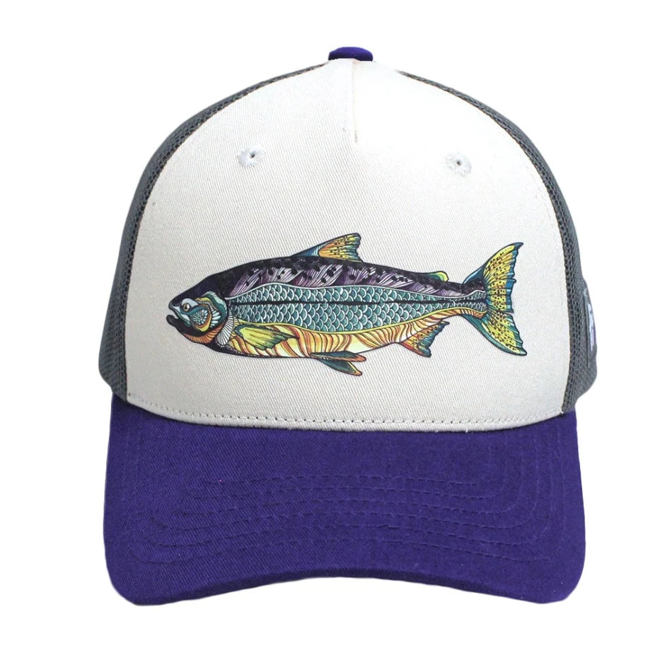 
                      
                        Kaleido King Trucker Hat - Fish On! Custom Rods
                      
                    