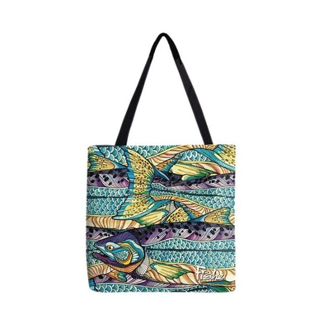 Kaleido King Canvas Tote - Fish On! Custom Rods