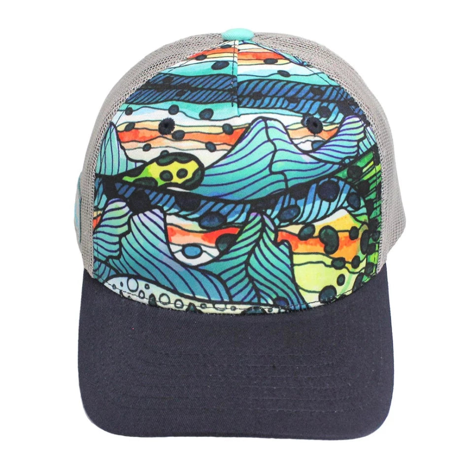 
                  
                    Mt. Cutty Abstract Trucker Hat - Fish On! Custom Rods
                  
                